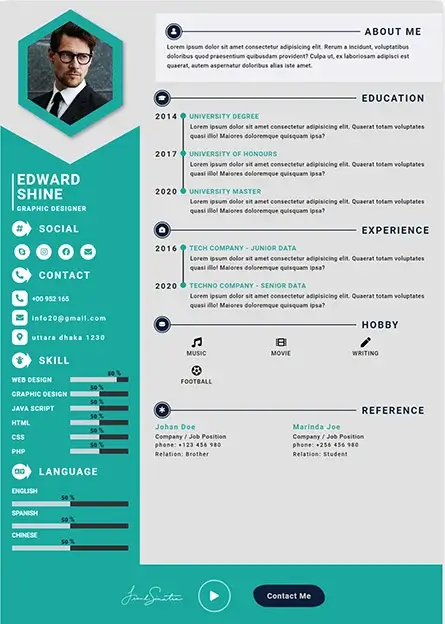 CV Template 11 CV template preview